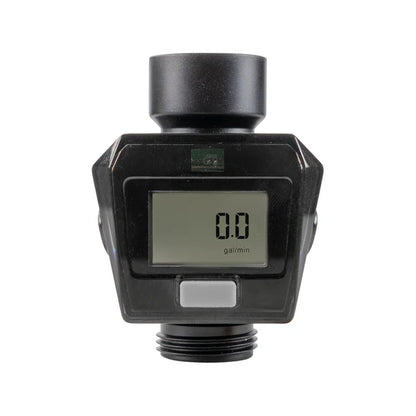 Water Flow Meter, Grey & Black
