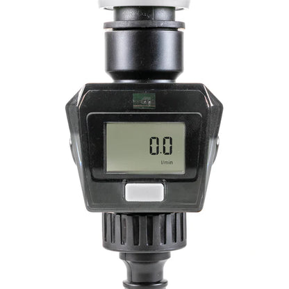 Water Flow Meter, Grey & Black