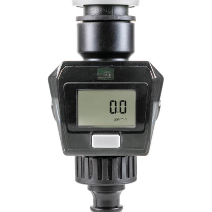 Water Flow Meter, Grey & Black