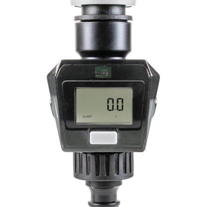 Water Flow Meter, Grey & Black