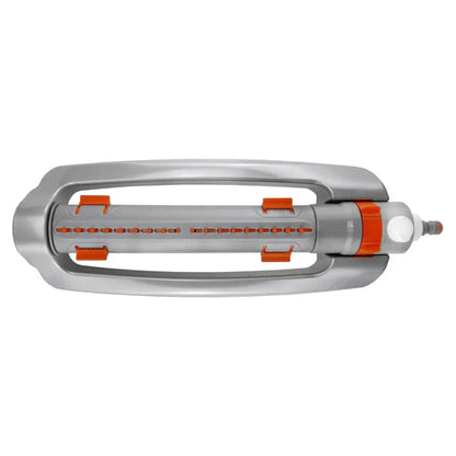 Heavy-Duty Metal Oscillating Sprinkler, White line