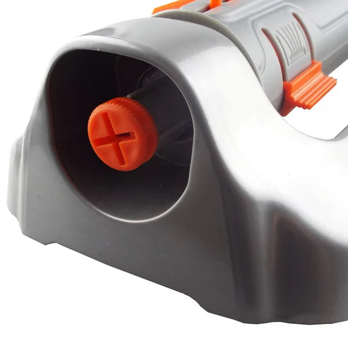 Heavy-Duty Metal Oscillating Sprinkler, White line