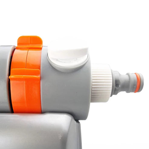 Heavy-Duty Metal Oscillating Sprinkler, White line