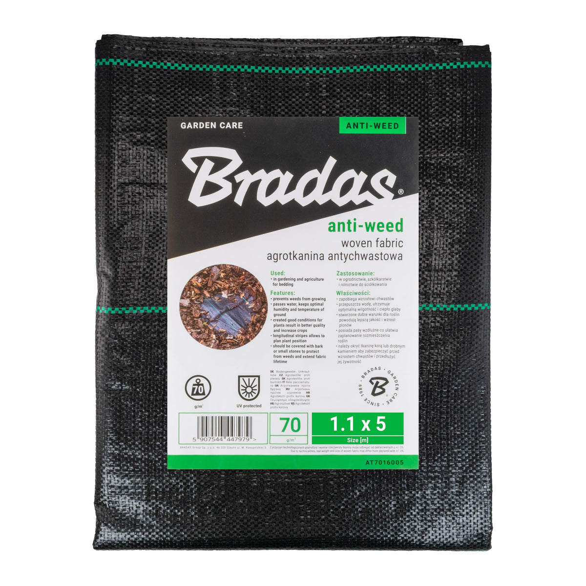70gsm Woven Weed Membrane 1.1m x 5m