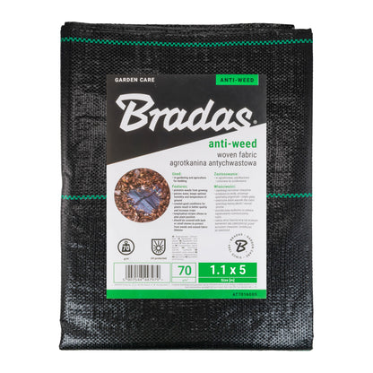 70gsm Woven Weed Membrane 1.1m x 5m