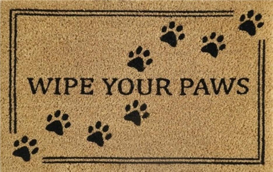 Coir Doormat Wipe Your Paws