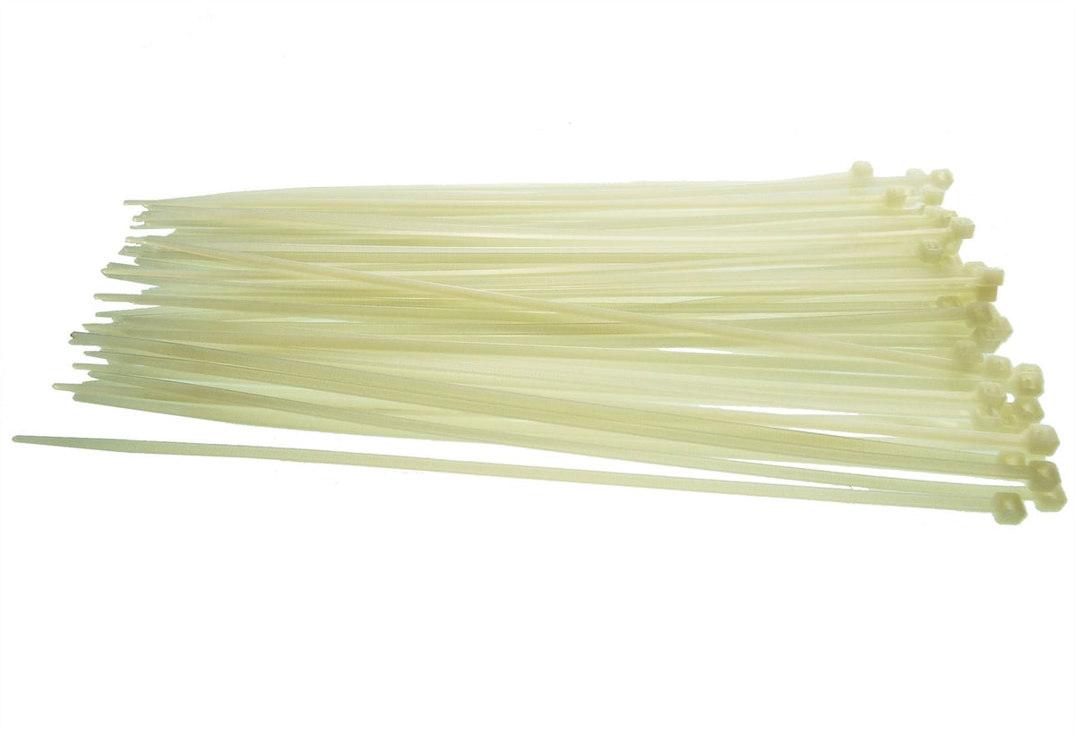 White cable ties 3.6mm x 300mm