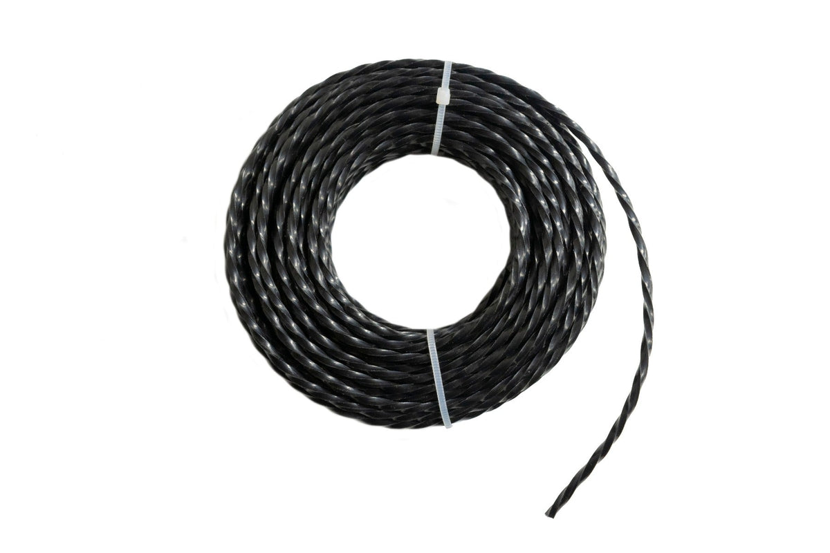15m Twisted Black Trimmer Line, 2mm