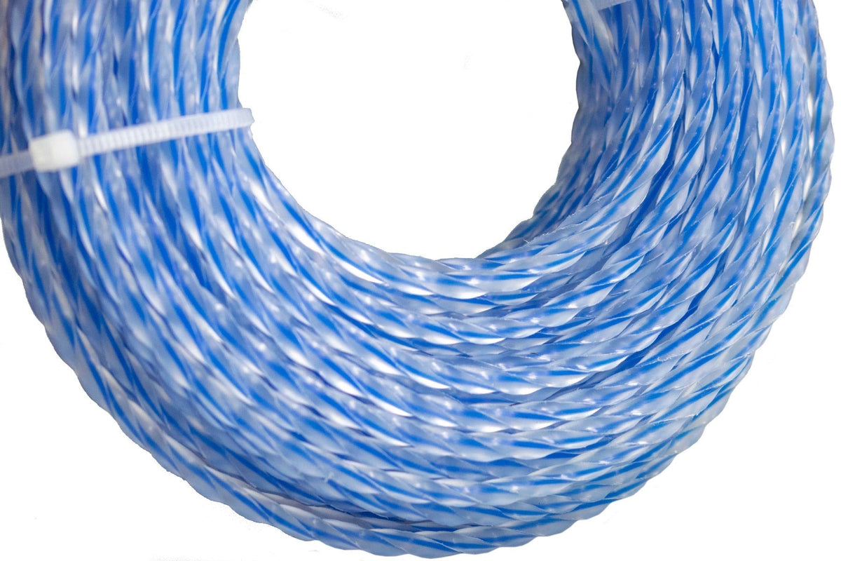 15m Dual Core Twisted Blue Trimmer Line, 1.6mm