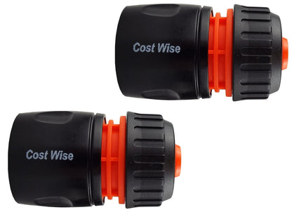 1/2" Female Hose Connector, Black