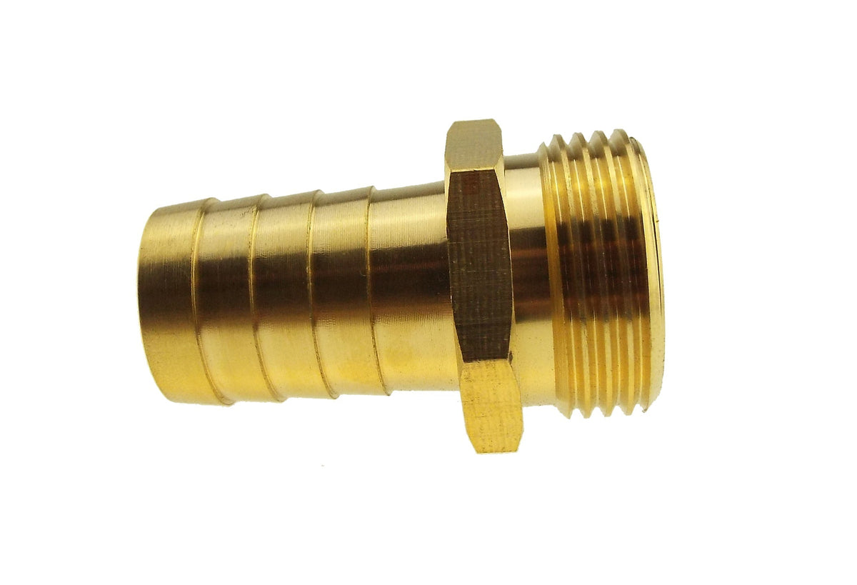 Brass 13mm Barbed Joiner with 1/2" BSP Male Thread