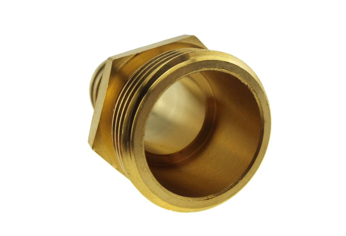 Brass 32mm Barbed Joiner with 1" BSP Male Thread