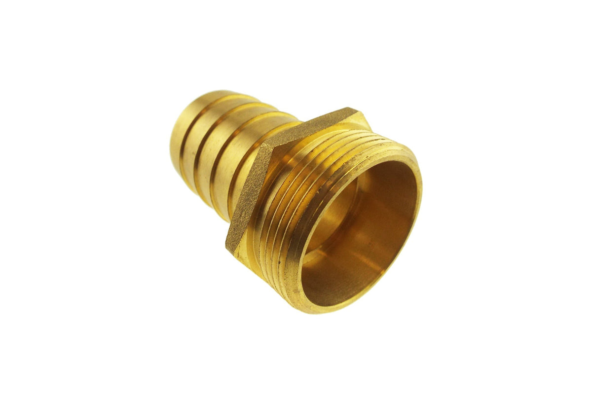 Brass 32mm Barbed Joiner with 1" BSP Male Thread