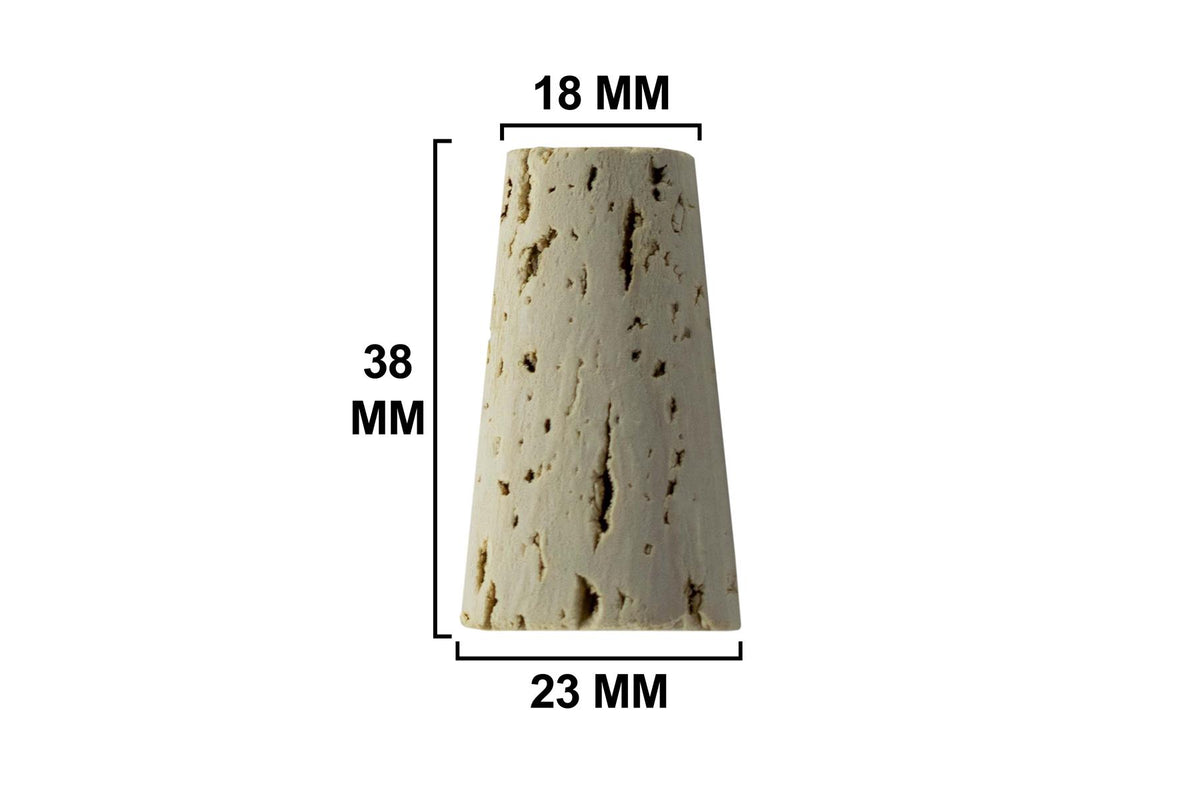 Natural tapered wine bottle corks, pack of 24