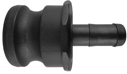 Type E Camlock Pipe Connector, 2" - 1/2" Barb