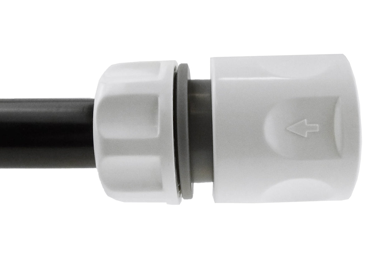 1/2" Female Hose Connector, White