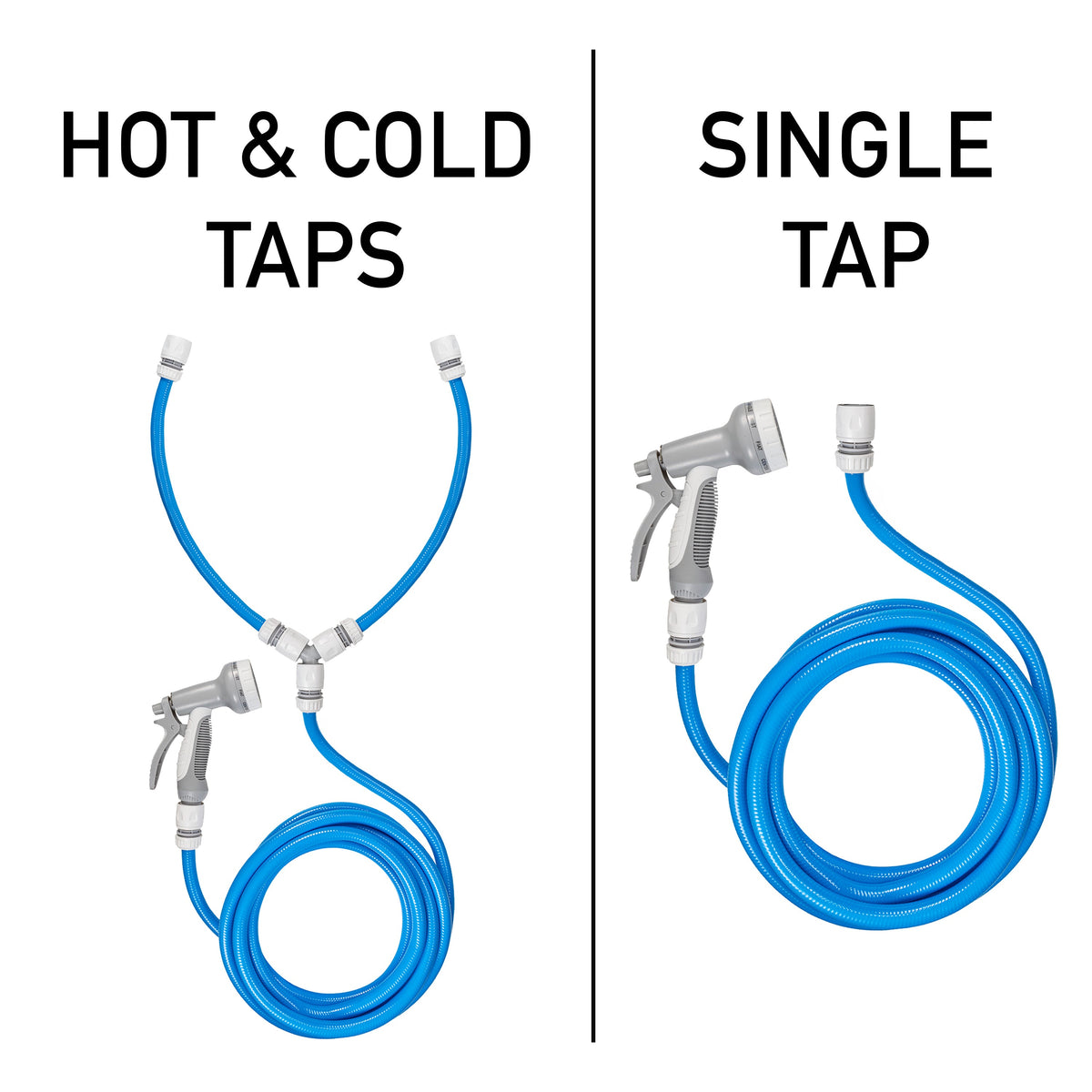 Outdoor Hot & Cold Tap Pet Bath Wash Kits with Sprayer