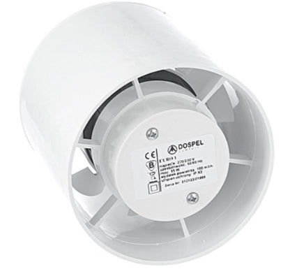 Euro Axial Bathroom Extraction Fan, 150mm