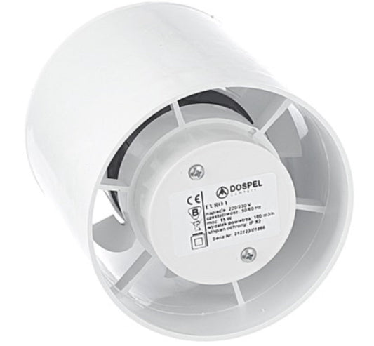 Euro Axial Bathroom Extraction Fan, 120mm