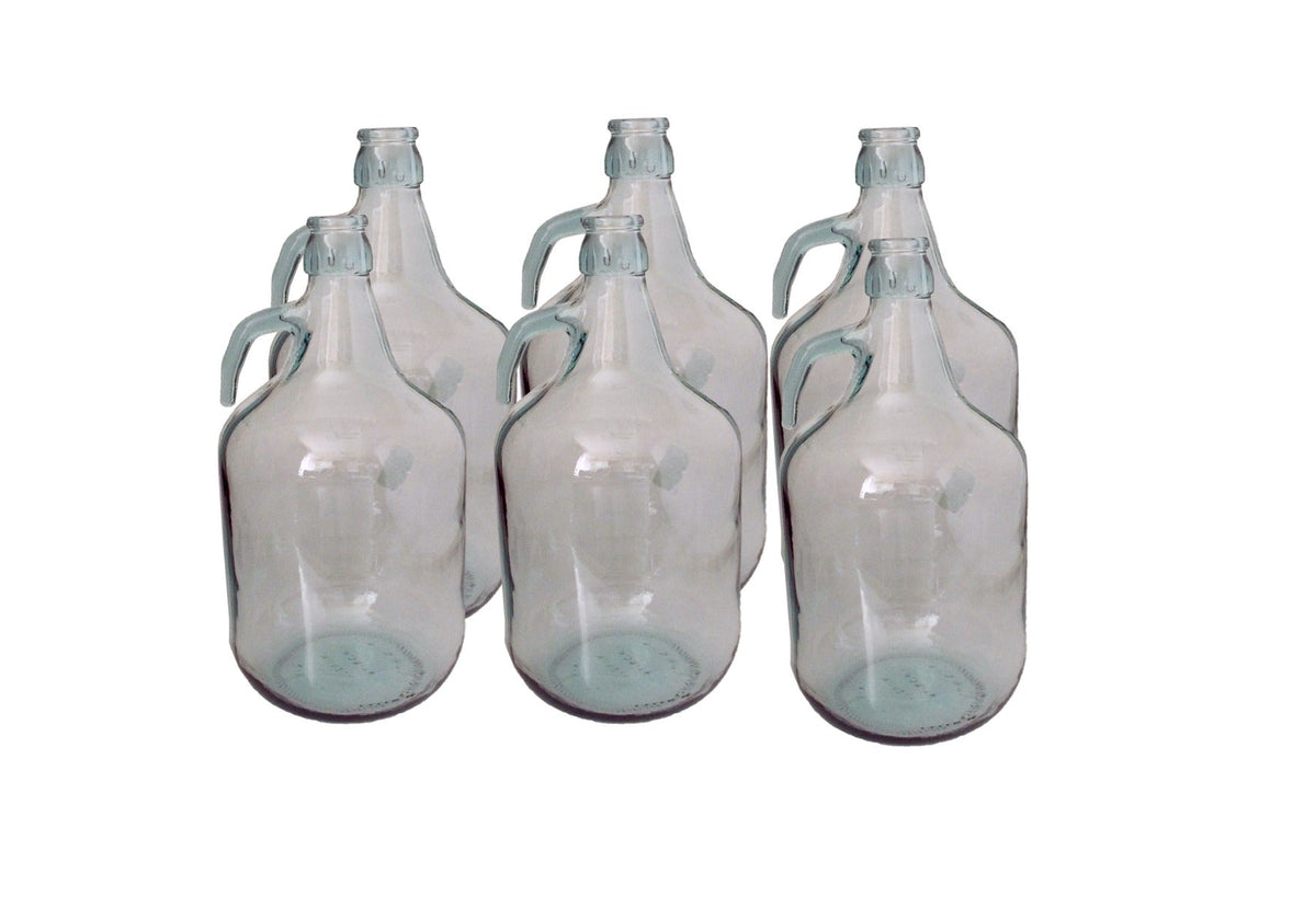5L Clear Glass Demijohn Bottles, Box of 6