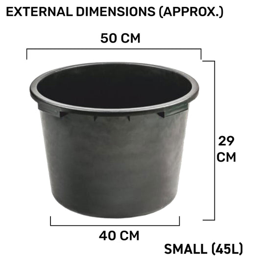 45L Round Garden Bucket Container