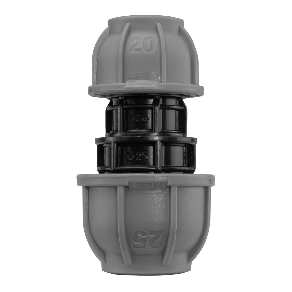 MDPE Straight Reducer Connector, 32mm - 25mm