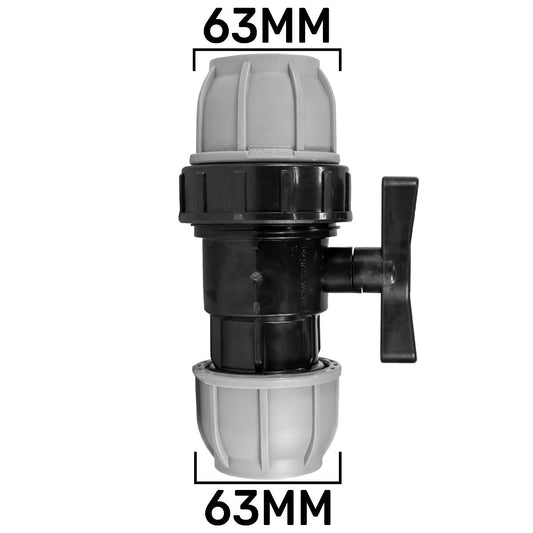 MDPE Stop Valve, 63mm