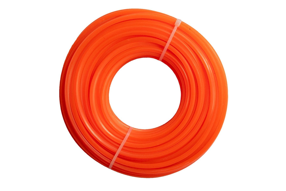 15m Twisted Orange Square Trimmer Line, 2.7mm