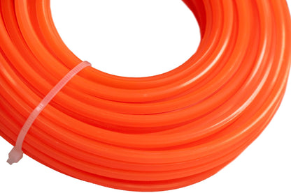15m Twisted Orange Square Trimmer Line, 2mm