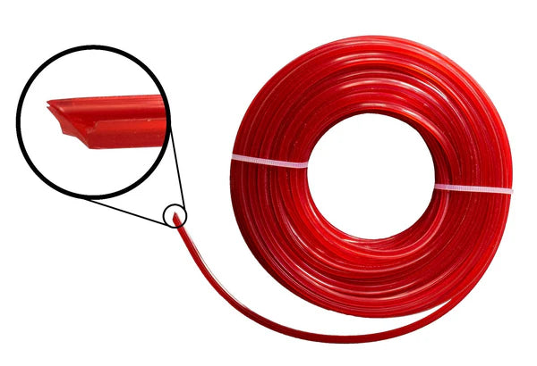 15m Twisted Red Star Trimmer Line, 1.6mm