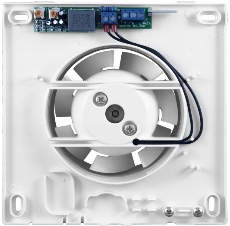 Rico Axial Bathroom Extraction Fan with Timer & Humidistat, 120mm