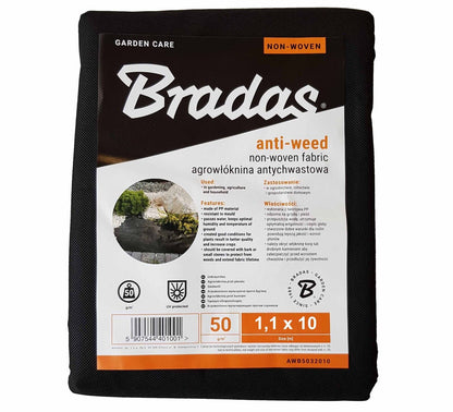 Weed Control Fabric Ground Cover 1.1m x 10m Anti Weed Garden Bed Membrane Sheet