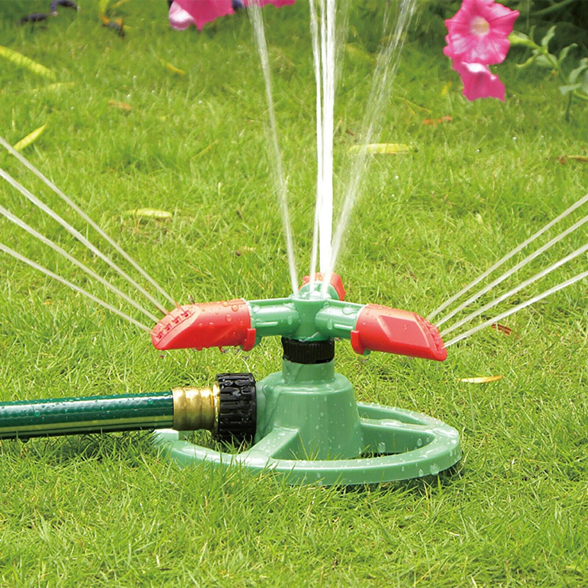 3-Arm Rotating Garden Lawn Sprinklers