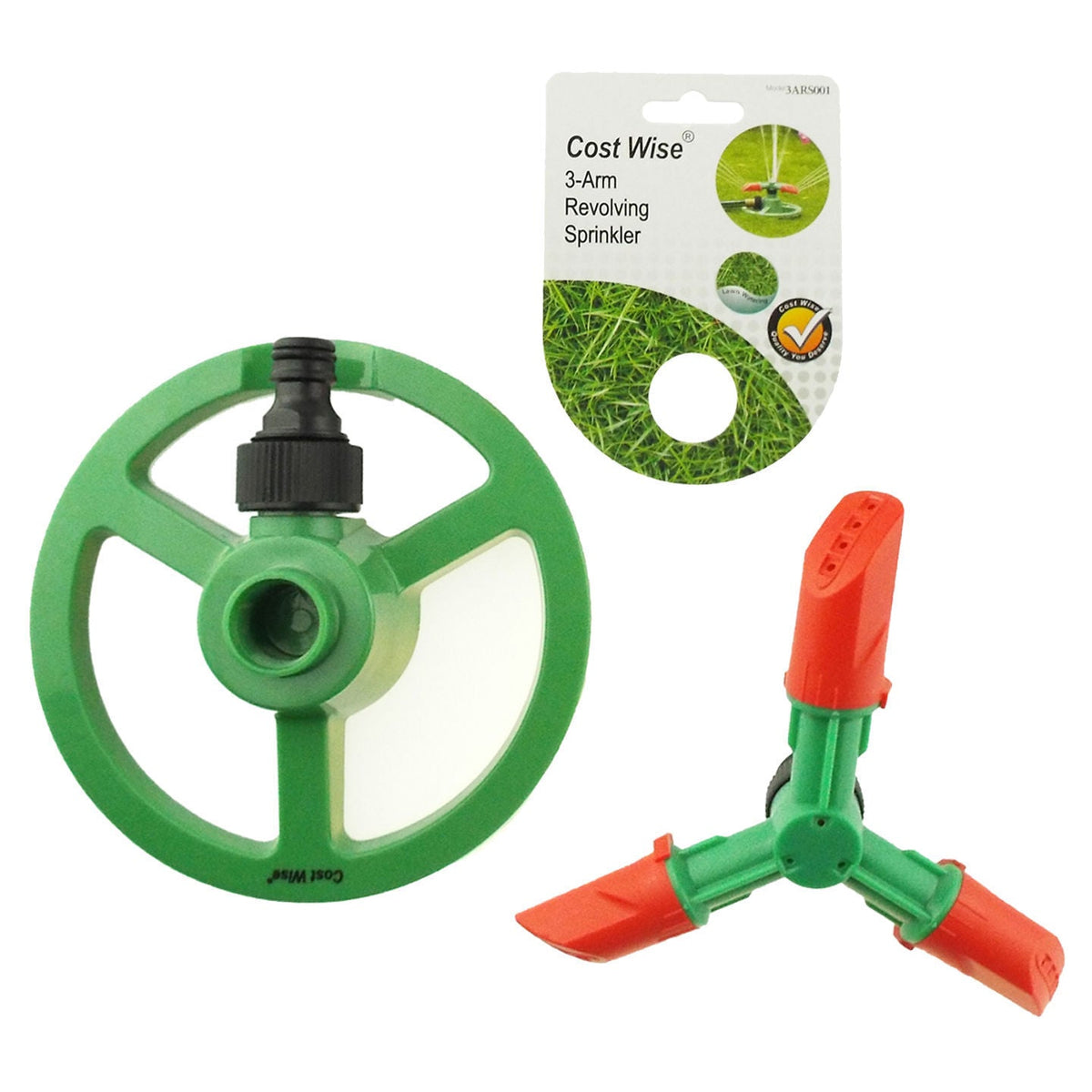 3-Arm Rotating Garden Lawn Sprinklers
