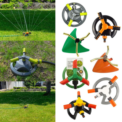 3-Arm Rotating Garden Lawn Sprinklers