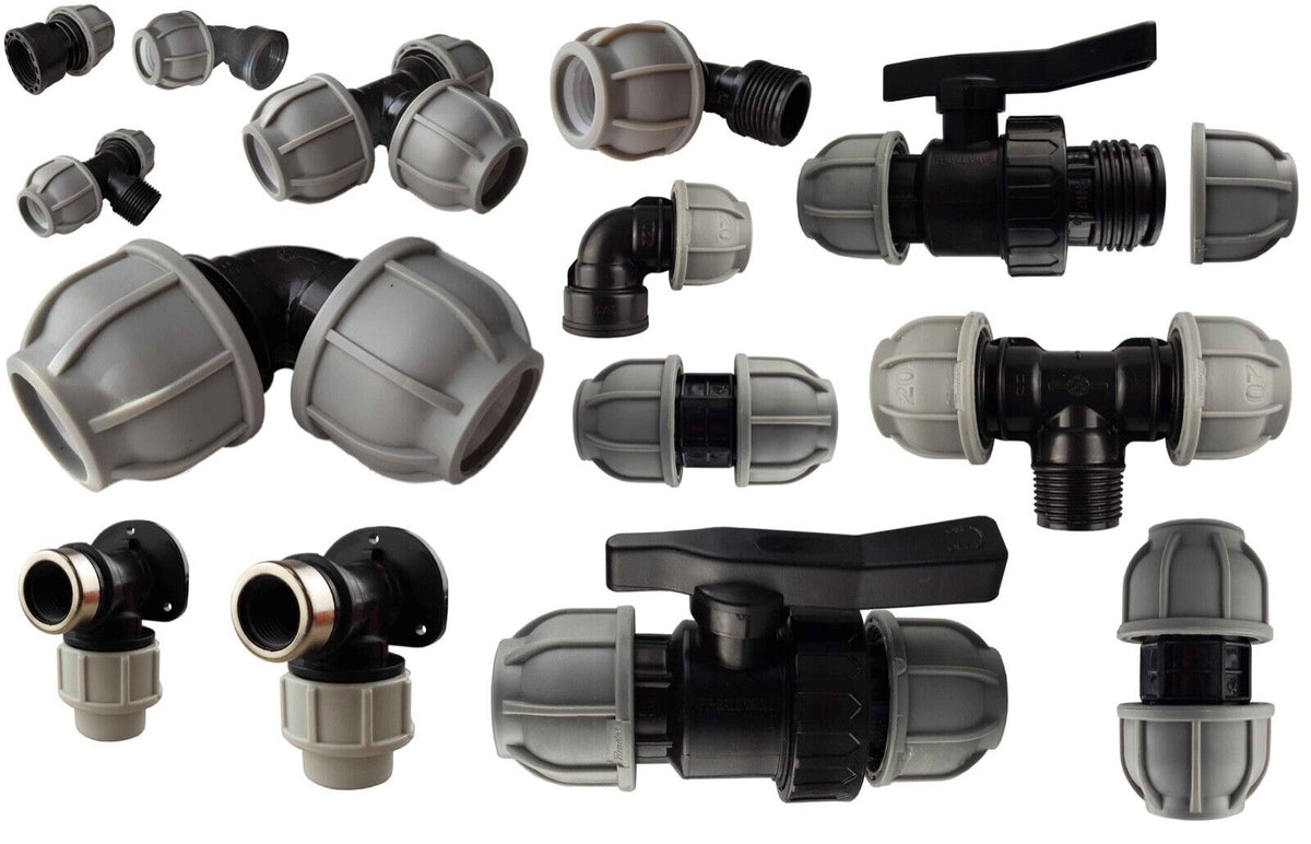 MDPE Compression Connector Fittings