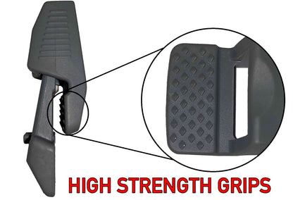Grey Heavy Duty Sliding Grip Clips for Tents, Tarpaulins & Groundsheets