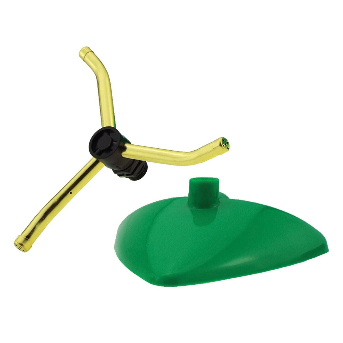 Green Rotating Leaf Sprinkler for Watering Garden Lawns & Plants, 2x Pack