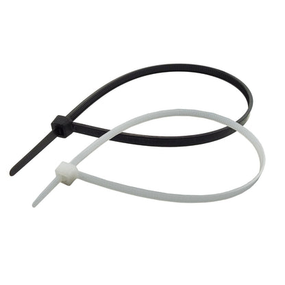 Black or White Cable Ties, 18kg Break Strength, 3.6mm x 250mm