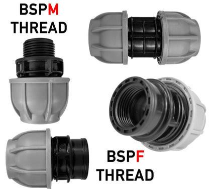 MDPE Compression Connector Fittings