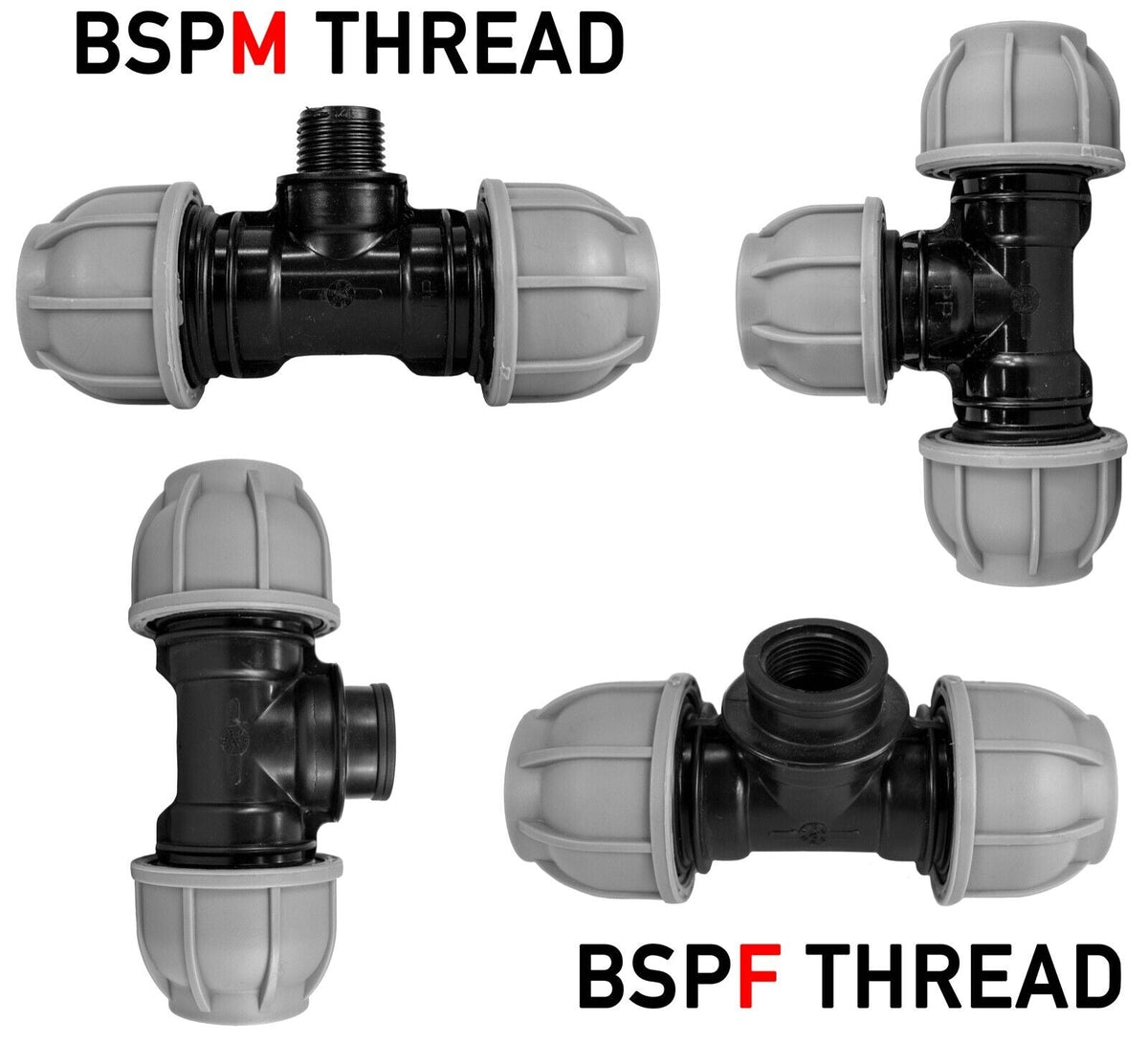 MDPE Compression Connector Fittings