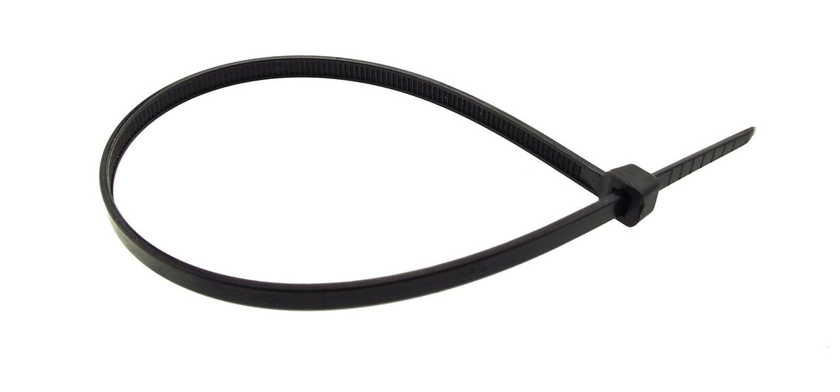 Black or White Cable Ties, 18kg Break Strength, 3.6mm x 200mm