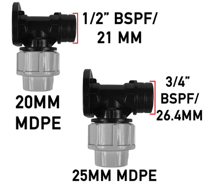MDPE Compression Connector Fittings