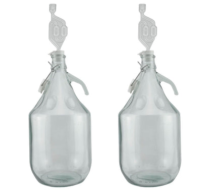 1 Gallon 5L GLASS DEMIJOHN Flip Top Cap Seals Home Brew Distilling Wine Making
