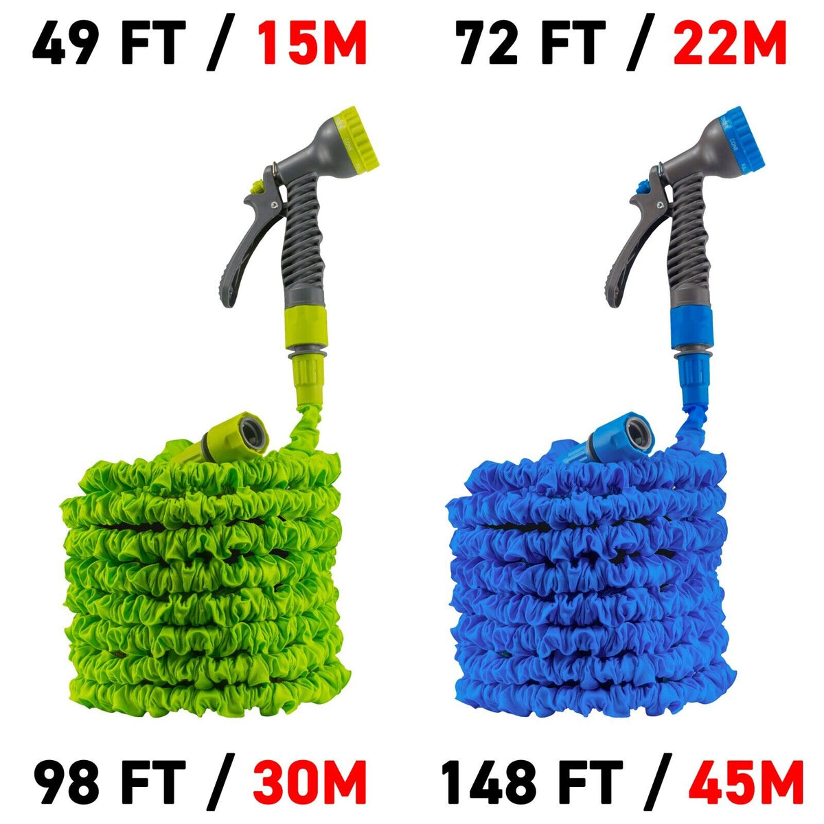 Expandable Anti-kink Pressure Water Hose Set with Sprayer