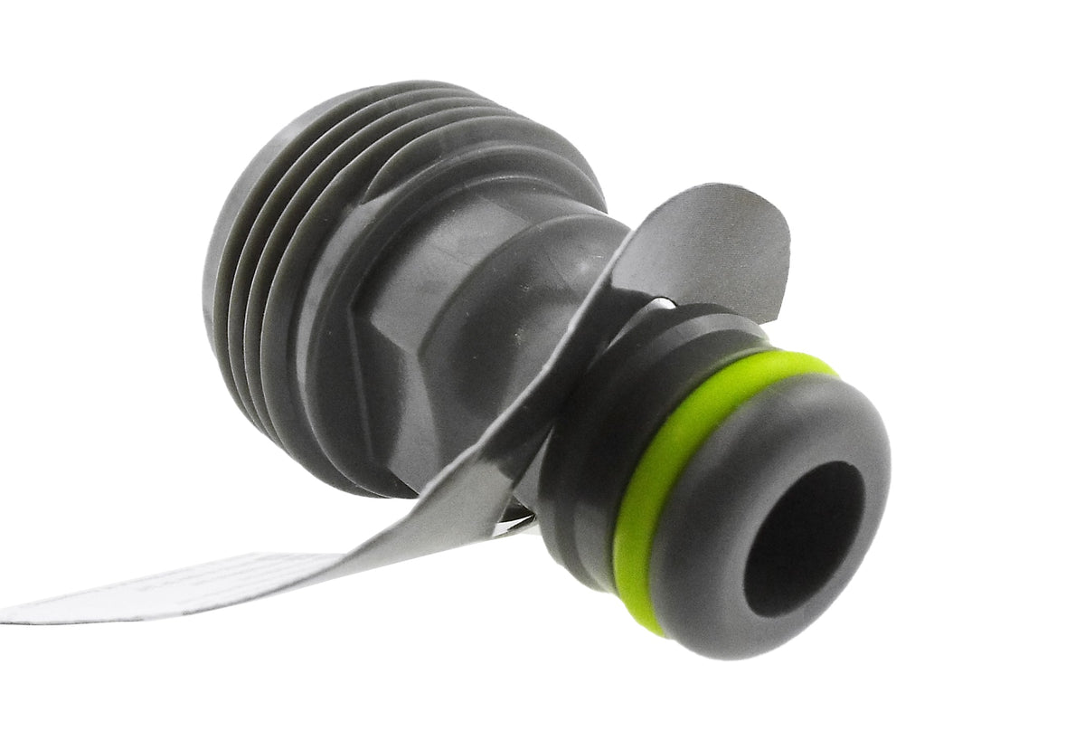 Male Tap Connector – 3/4” BSPM, Lime