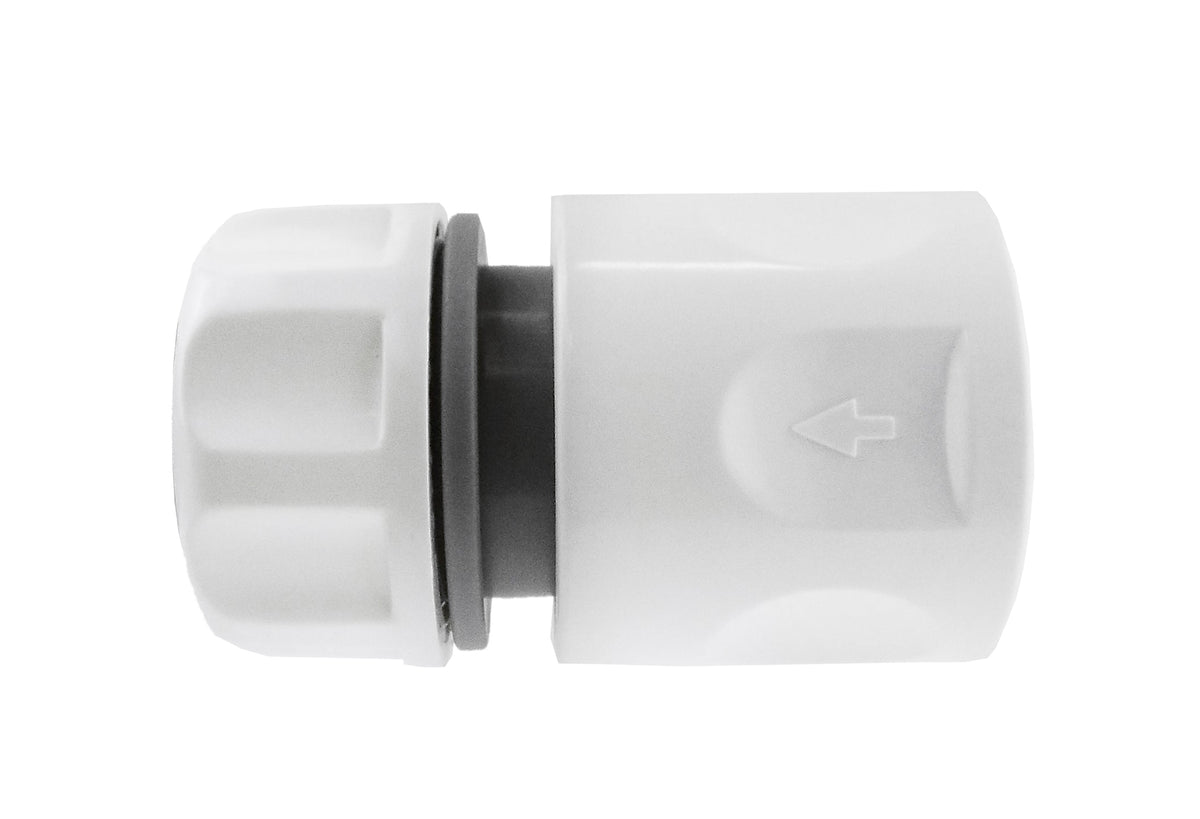 1/2" Female Hose Connector, White